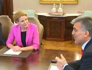 Danimarka Başbakanı Schmidt Çankaya Köşkü'nde