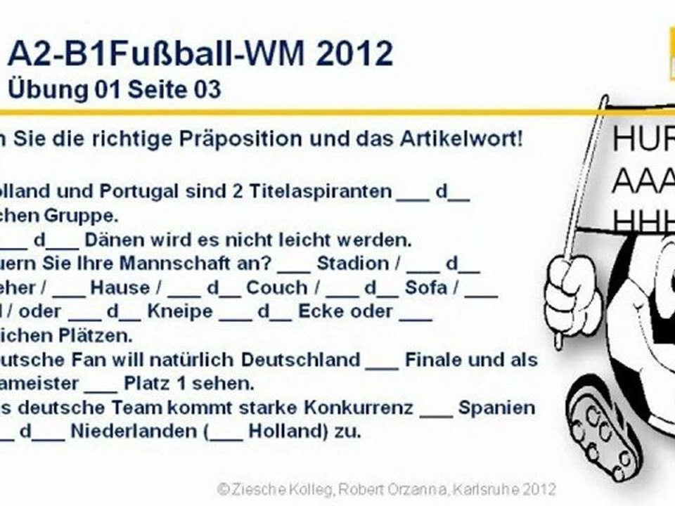 A2-B1 Kap. 03 Präpositionen EM 2012 Üb. 03