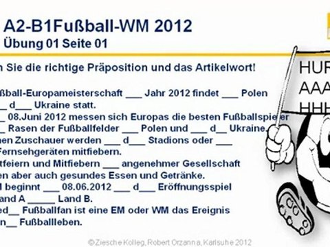 A2-B1 Kap.03 Präpositiomen EM 2012 Übung 01 S.