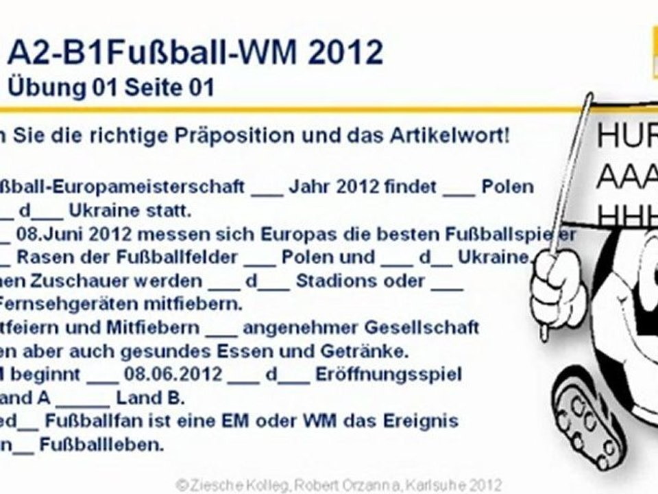 A2-B1 Kap.03 Präpositiomen EM 2012 Übung 01 S.