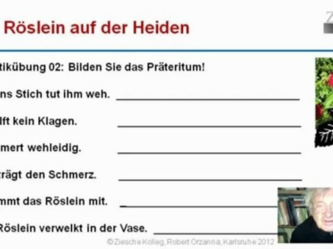 A1-A2 Kap. 10 Grammatik Präteritum Übung 02 Roeslein auf der