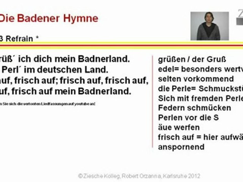 A1-A2 Das Badner Lied zu Roberts Vortrag ergänzend