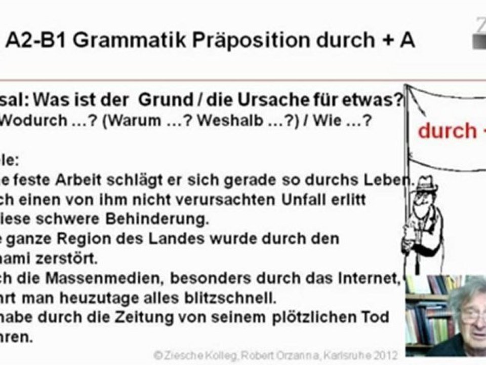 A1-A2 Grammatik Präposition durch + A S.03