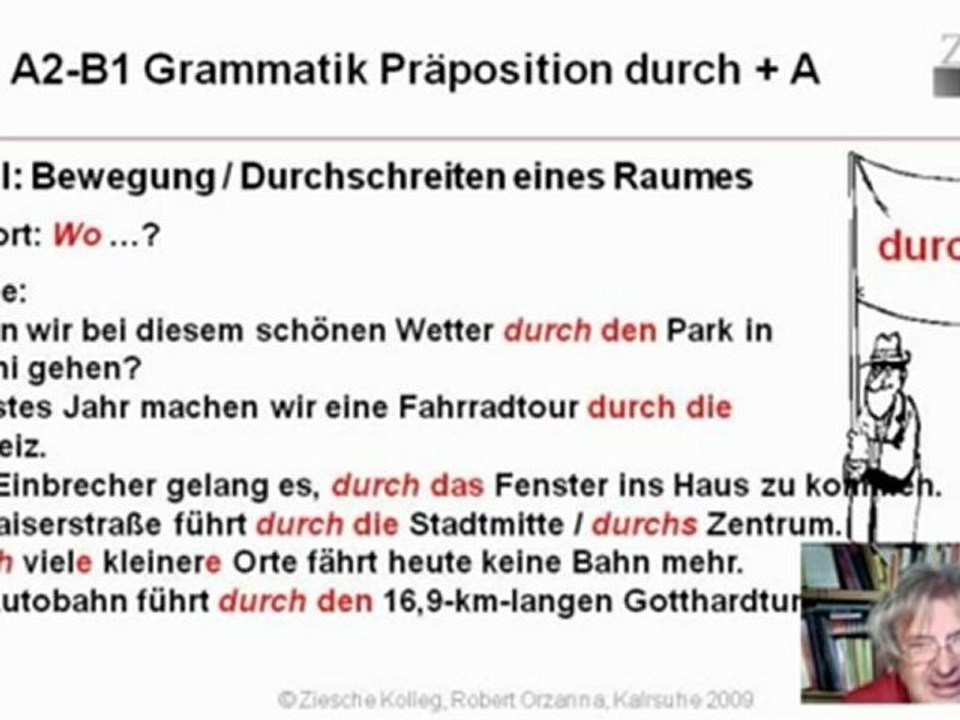A1-B1 Vertiefungg Präposition durch + A S.01