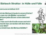 A1-A2 Fragen zum Leseverstehen S.03 Bärlauch in Hülle und Fü