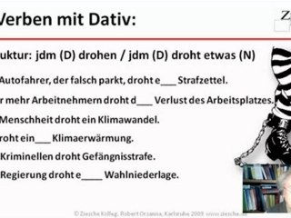 A1 Grammatik Verb mit Dativ Üb.01