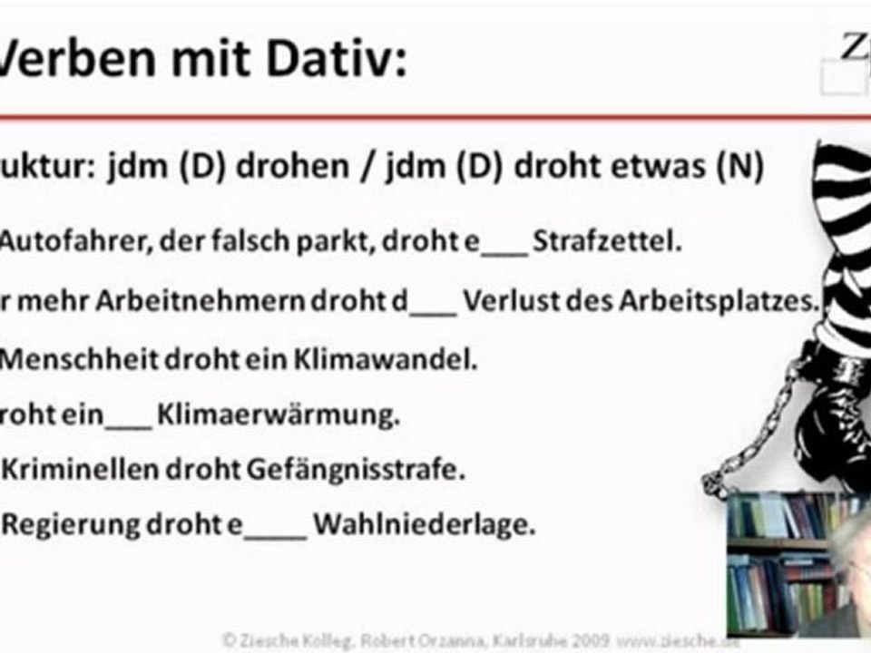 A1 Grammatik Verb mit Dativ Üb.01