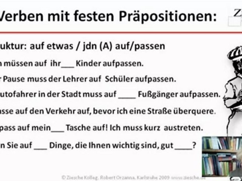 A1-B1 Grammatik Verben mit festen Präpositionen Üb.02