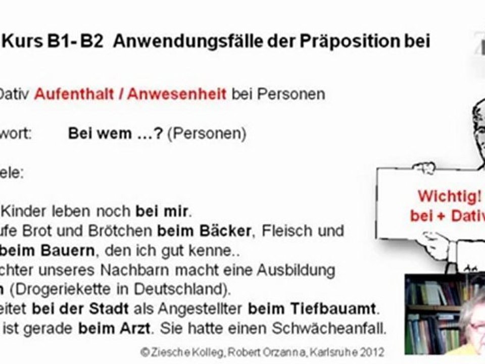 B1-B2 Grammatik Anwendung der Präposition bei S.02