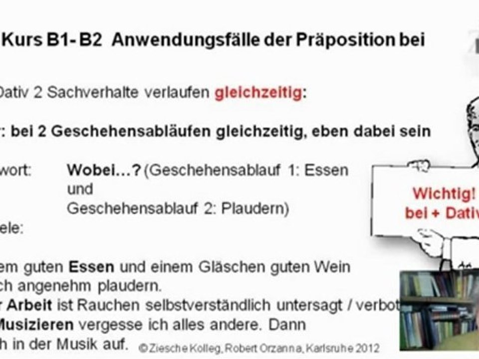 B1-B2 Grammatik Anwendung der Präposition bei + D S.06