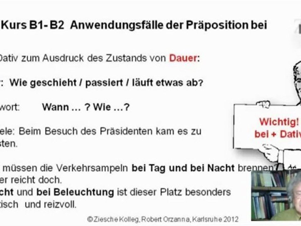 B1-B2 Grammatik Anwendung der Präposition bei + D S.05