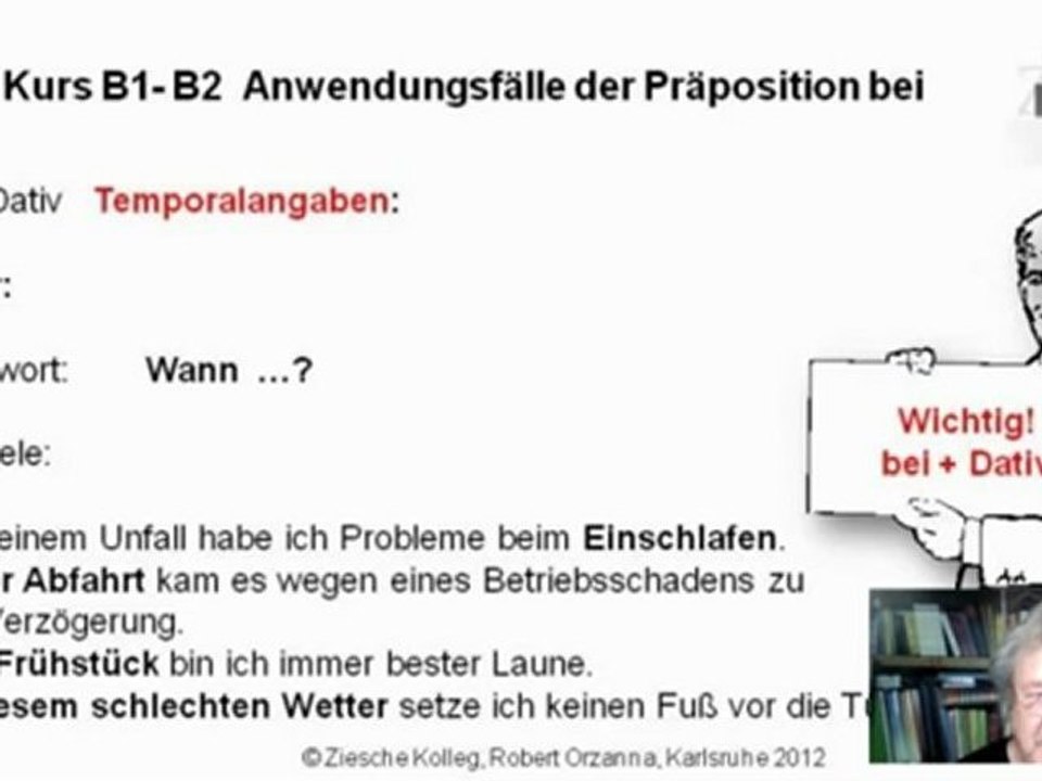B1-B2 Grammatik Anwendung der Präposition bei + D S.04