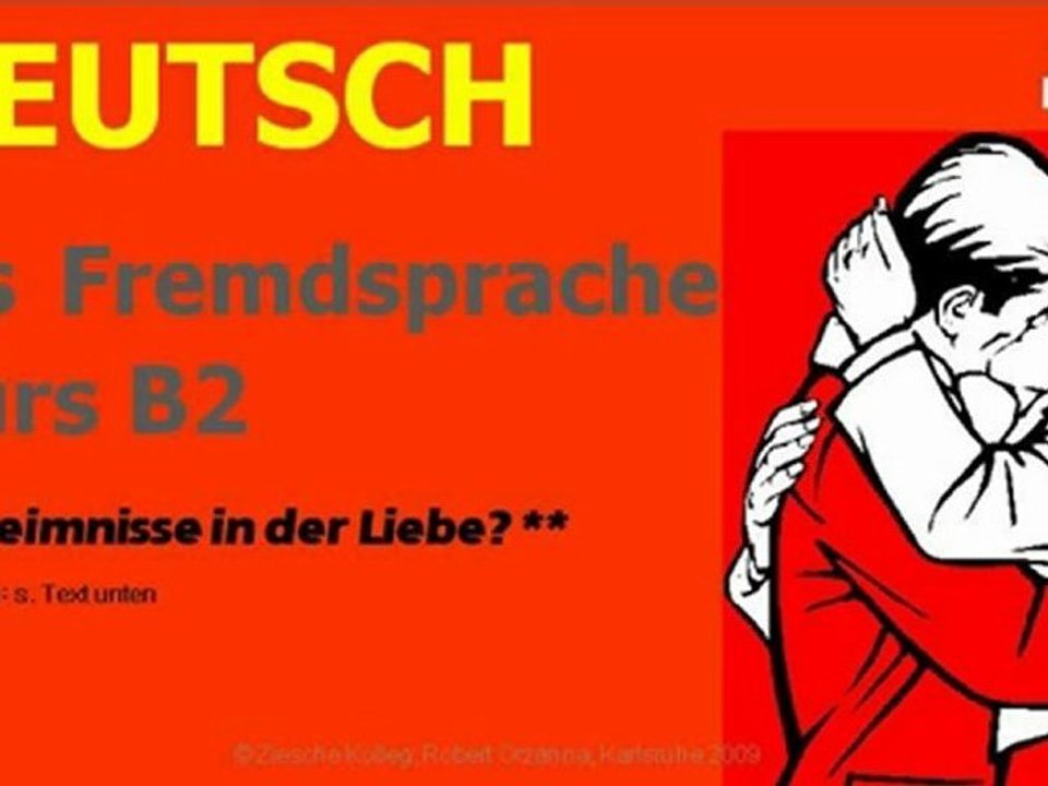 B2-DSH Leseverstehen Thema: Liebe