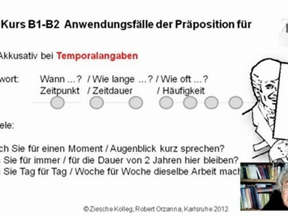 Kurs B1-B2  Grammatik Vertiefung Präpositionen für 01