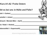 A1-A2 Frohe Ostern Wortschatzsübung in Hülle und Fülle