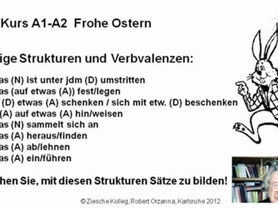 A1-A2 Frohe Ostern wichtige Strukturen und Verbvalenzen