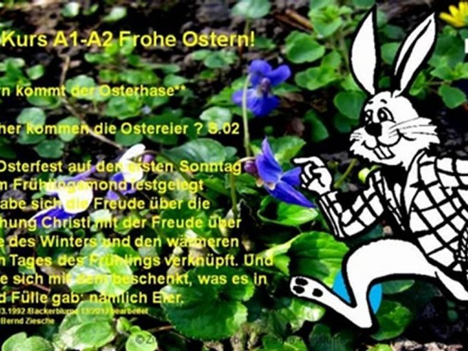 A1-A2 Leseverstehen Frohe Ostern