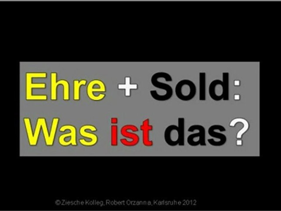 B2-C2 Ehre und Sold? Wie geht das?