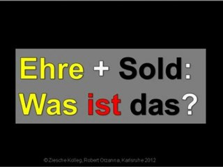 B2-C2 Ehre und Sold? Wie geht das?