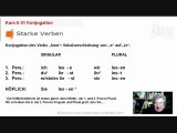 Kurs A 1 Kap. Konjugation 01 lesen starke Verben Änderung des Stammvokals