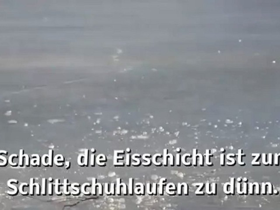 A1-A2 Hörverstehen Eisschicht zu dünn zum Schlittschulauf