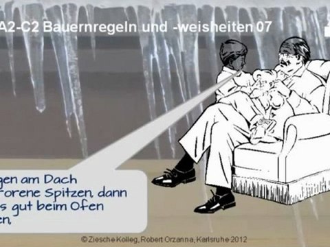 Kurs A2-C2 oft gültige Bauernregeln und Weisheiten 07