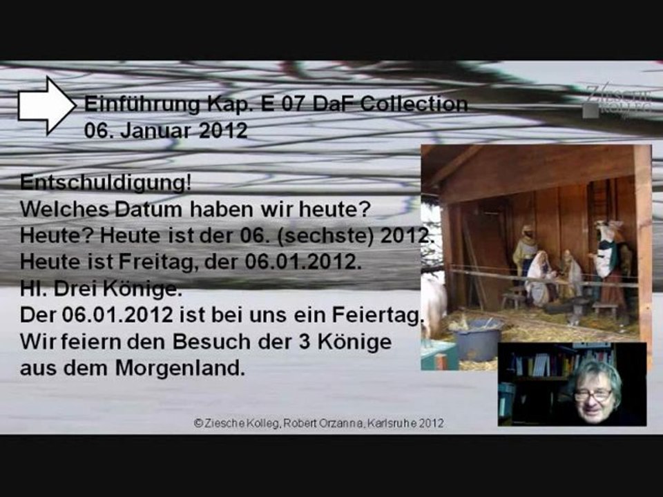Kap. Einführung 07  Das Datum Hl. Drei Könige