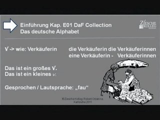 Kap. Einführung 01  Das deutsche Alphabet V