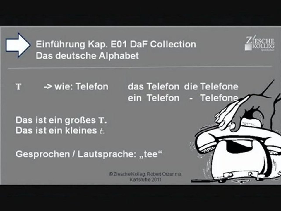Kap. Einführung 01  Das deutsche Alphabet T