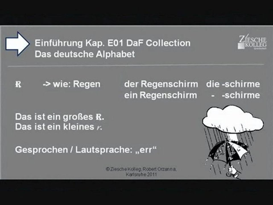 Kap. Einführung 01  Das deutsche Alphabet R