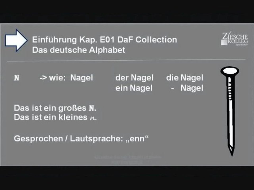 Kap  Einführung 01  Das deutsche Alphabet N
