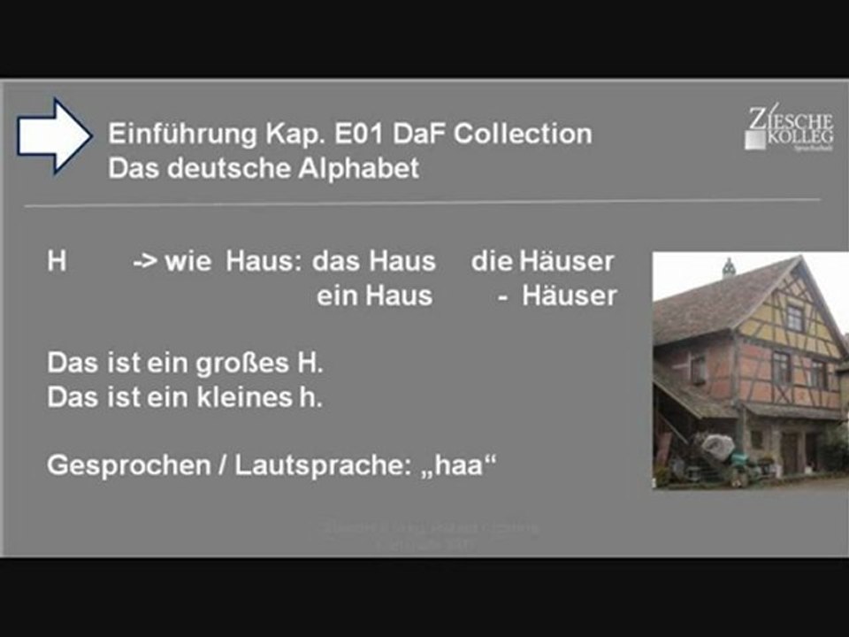 Kap. Einführung 01  Das deutsche Alphabet H