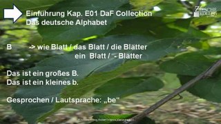 Kap. Einführung 01  Das deutsche Alphabet B wie Blatt