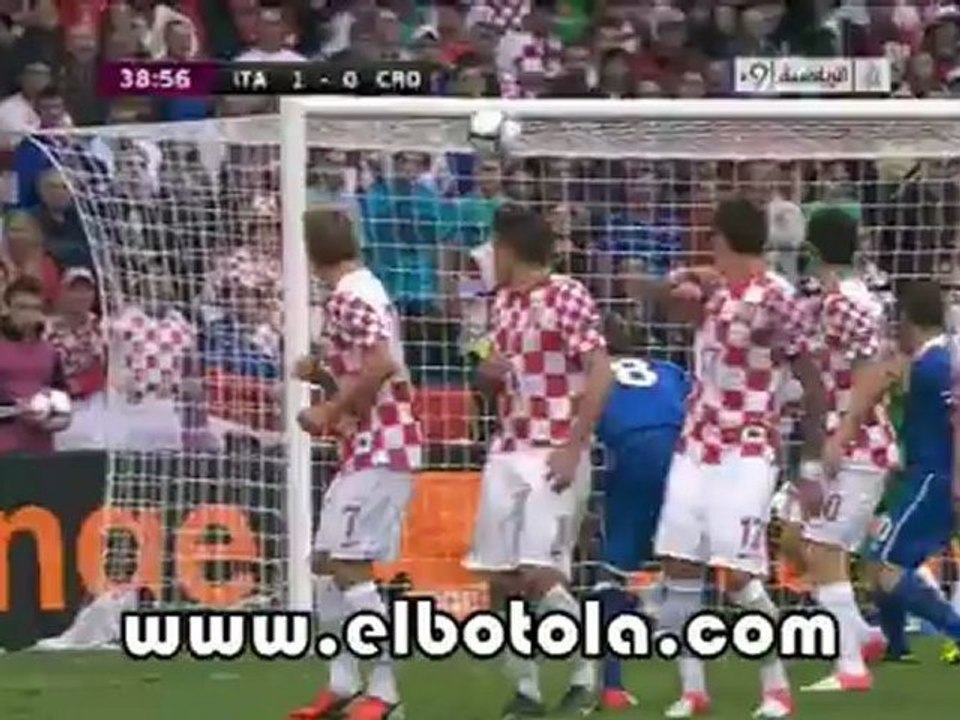 هدف إيطاليا الأول ضد كرواتيا