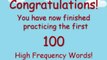 First 100 High Frequency Words - Introduction vide