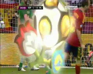 الهدف الاول لاسبانيا أمام ايرلندا