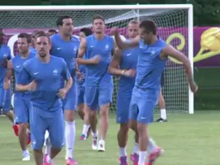 Euro: les Français s'entraînent pour affronter l'Ukraine