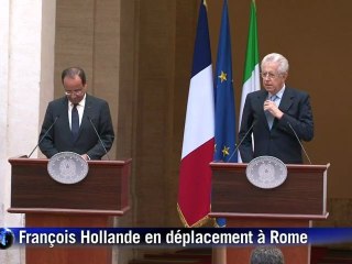 Crise de l'euro: convergences entre Paris et Rome