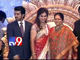 R Narayana Murthy at Ram Charan and Upasana's wedding reception