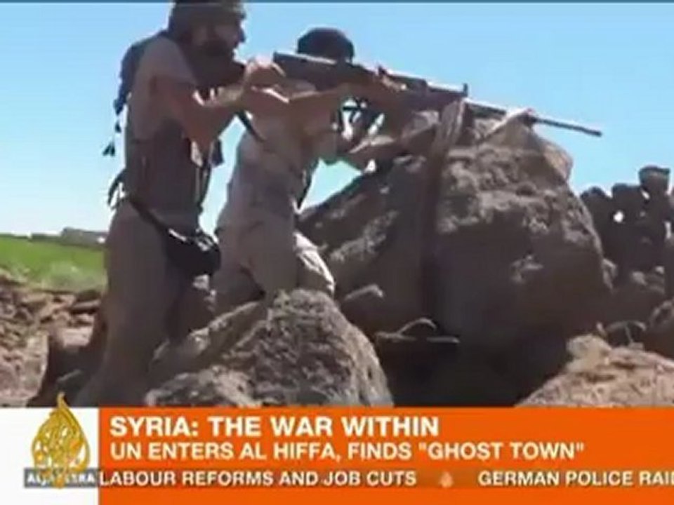 UN observers find 'ghost town' in Syria