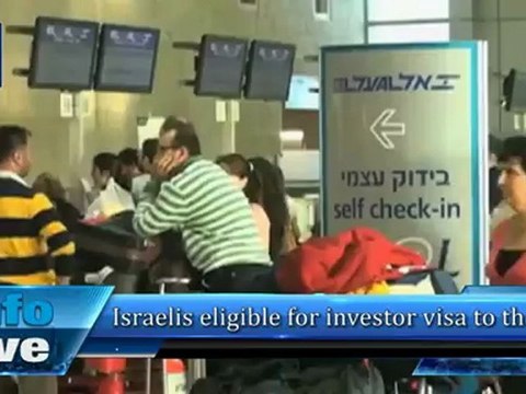 Israelis eligible for investor visa to the US