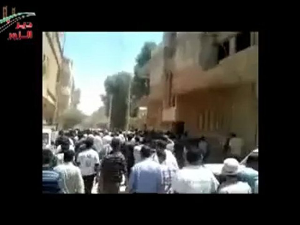 Syria فري برس  دير الزور  تشييع الشهيد صالح الشوحان قائد كتيبة شهداء الفرات بدير الزور 14 6 2012 ج2 Deirezzor