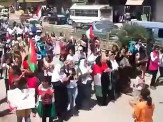 Syria فري برس الحسكه تظاهرة كركي لكي الخميس 14 6 2012 ALhasak