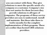 Understand your customer better by CRM solutions providers