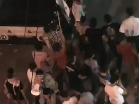 Syria فري برس ريف دمشق قدسيا مظاهرة مسائية نصرة للحفة 13 6 2012 Damascus