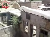 Syria فري برس  ريف دمشق  دوما أثار القصف على المنازل في دوما  13 6 2012 Damascus