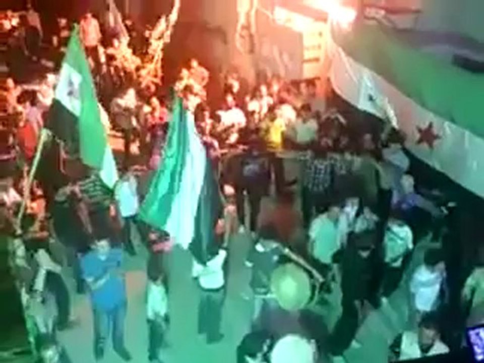 Syria فري برس دمشق برزة مظاهرة الأحرار رغم الاقتحامات اليومية 13 6 2012 Damascus