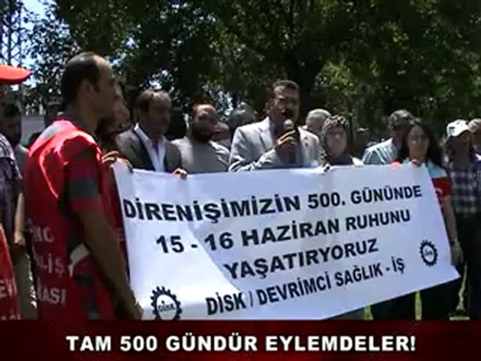 Samsunda direnişin 500. günü