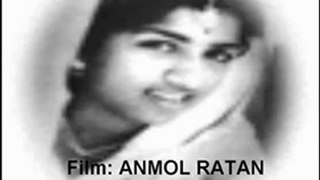 Taare wohi hain chaand wohi hai (Anmol Ratan)(1950)