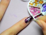 Nail art avec un vernis magnetique